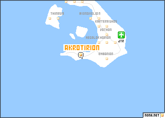 map of Akrotírion