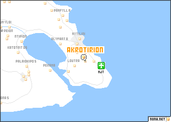 map of Akrotírion