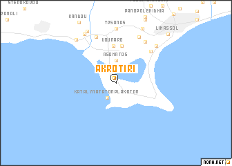 map of Akrotiri
