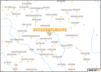 map of Akroubangbokro