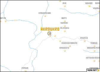 map of Akroukro