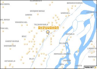 map of Akru Wāhān