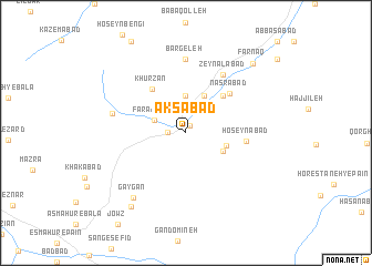 map of ‘Aksābād