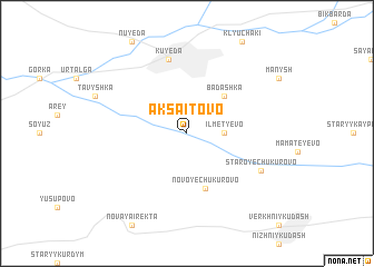 map of Aksaitovo