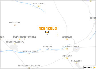 map of Aksakovo