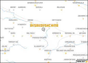 map of Aksakovshchina