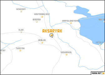 map of Aksaryak