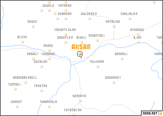 map of Akşar