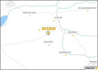 map of Aksaur