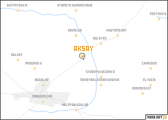 map of Aksay