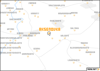 map of Aksënovka