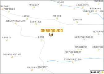 map of Aksënovka