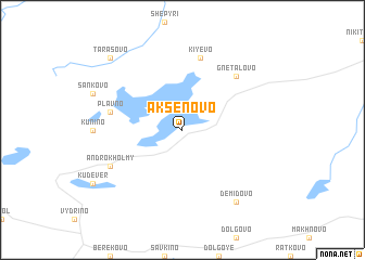 map of Aksënovo