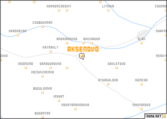 map of Aksënovo