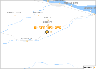 map of Aksënovskaya