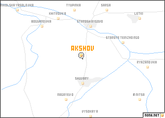 map of Akshov