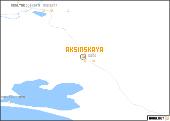map of Aksinskaya