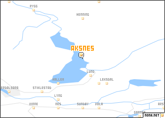 map of Aksnes