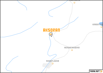 map of Aksoran