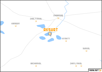 map of Aksuat