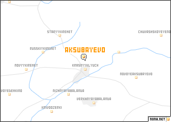 map of Aksubayevo