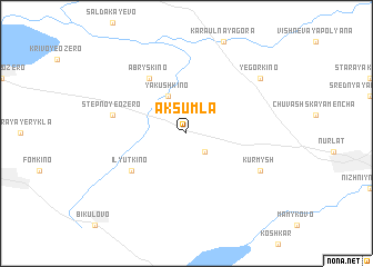 map of Aksumla