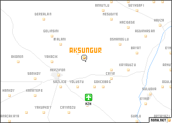 map of Aksungur