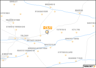 map of Aksu