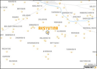 map of Aksyutina