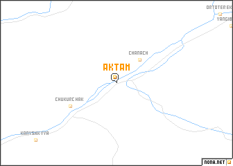 map of Ak-Tam