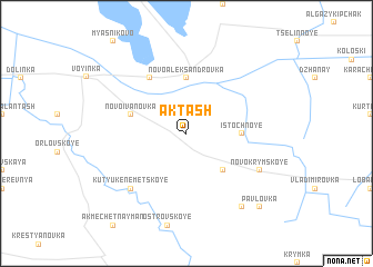 map of Ak-Tash