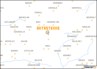 map of Aktaştekke