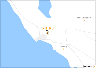 map of Aktau