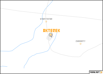 map of Akterek