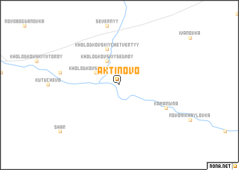 map of Aktinovo