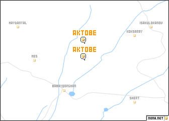 map of Aktobe