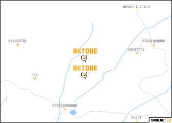 map of Aktobe