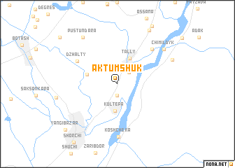 map of Ak-Tumshuk