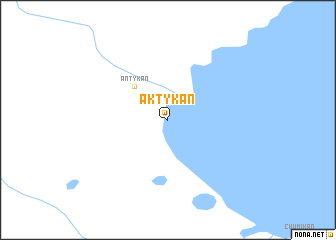 map of Aktykan