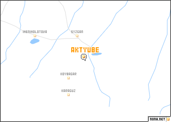 map of Ak-Tyube