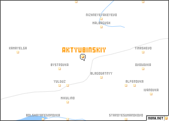 map of Aktyubinskiy