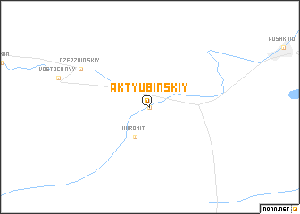 map of Aktyubinskiy