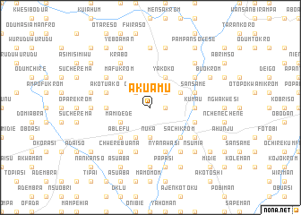 map of Akuamu