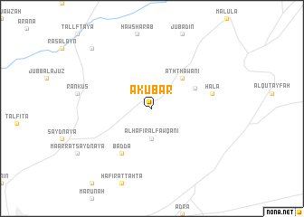 map of ‘Akūbar