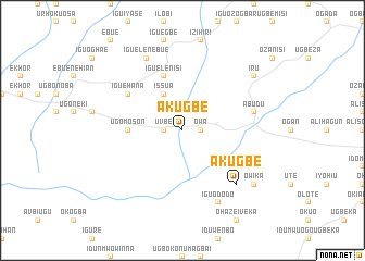 map of Akugbe
