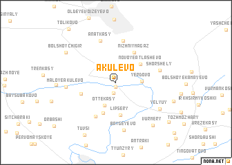 map of Akulevo