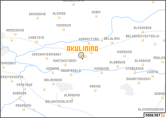 map of Akulinino