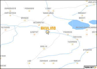map of Akulino
