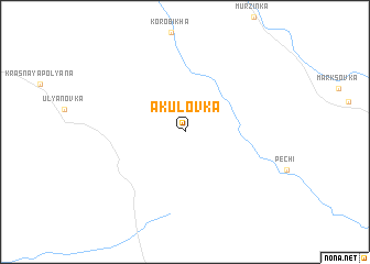 map of Akulovka