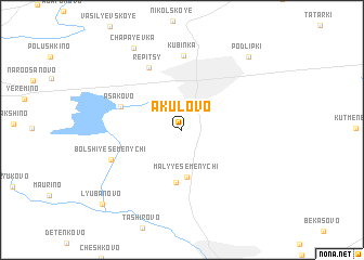 map of Akulovo